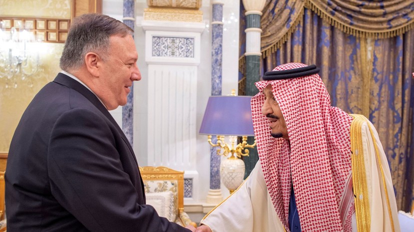 Помпео провёл встречу с королём Саудовской Аравии