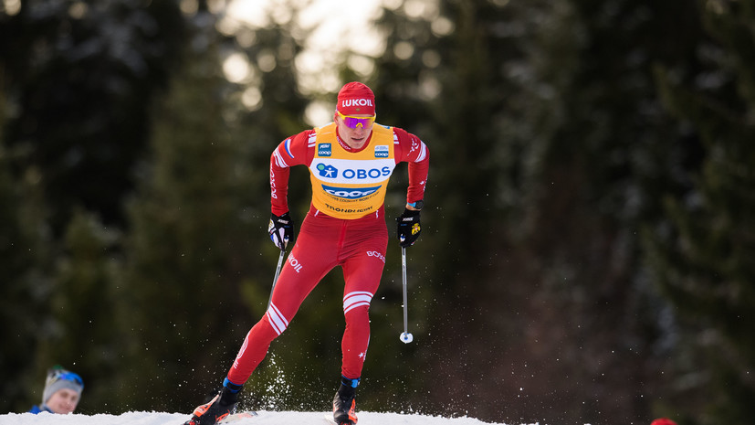Большунов не получил травм при падении в спринте на этапе «Ски Тура» в Тронхейме