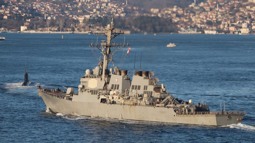 Россия отслеживает действия американского эсминца в Чёрном море