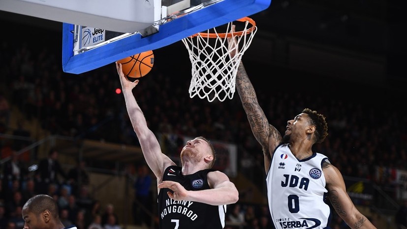 «Нижний Новгород» проиграл «Дижону» в первом матче 1/8 финала баскетбольной ЛЧ