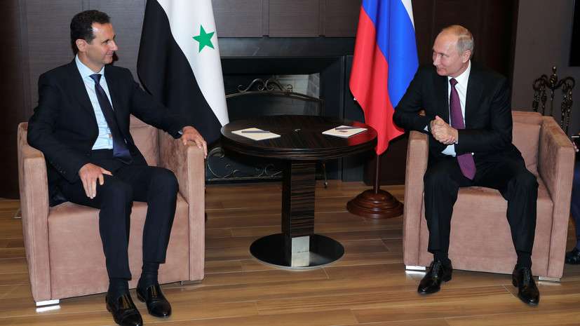 Путин проинформировал Асада о договорённостях с Эрдоганом по Идлибу