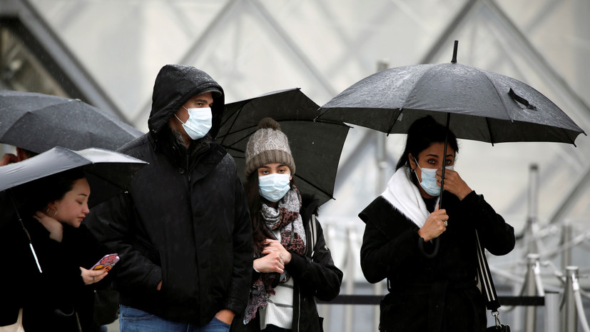 Во Франции число случаев заражения COVID-19 достигло 1191