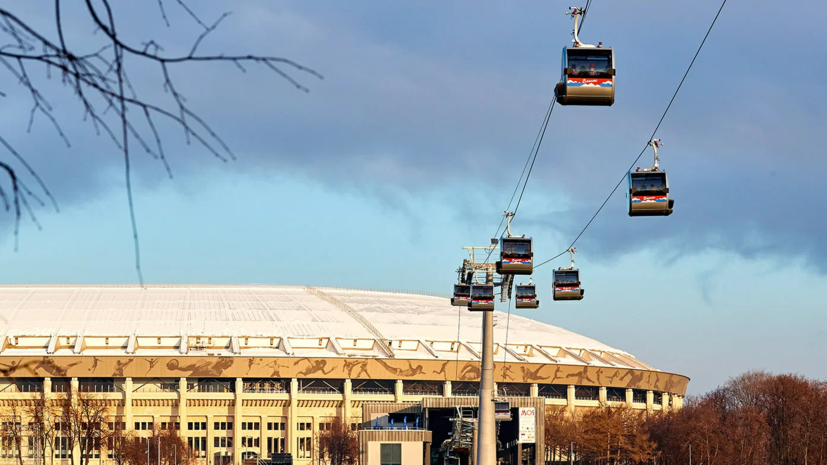 Канатная дорога в Москве временно закрыта из-за сильного ветра