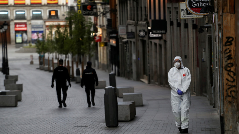 В Испании за сутки от последствий коронавируса погибли 462 человека