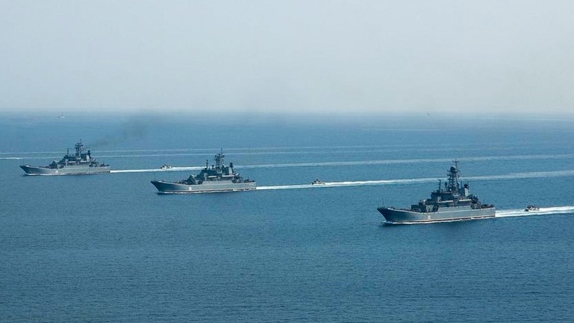 Черноморский флот отработал уничтожение кораблей условного противника