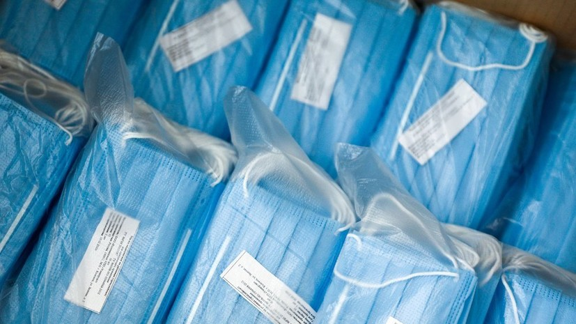 Около 19 млн медицинских масок доставлено из Китая в Москву 25 апреля