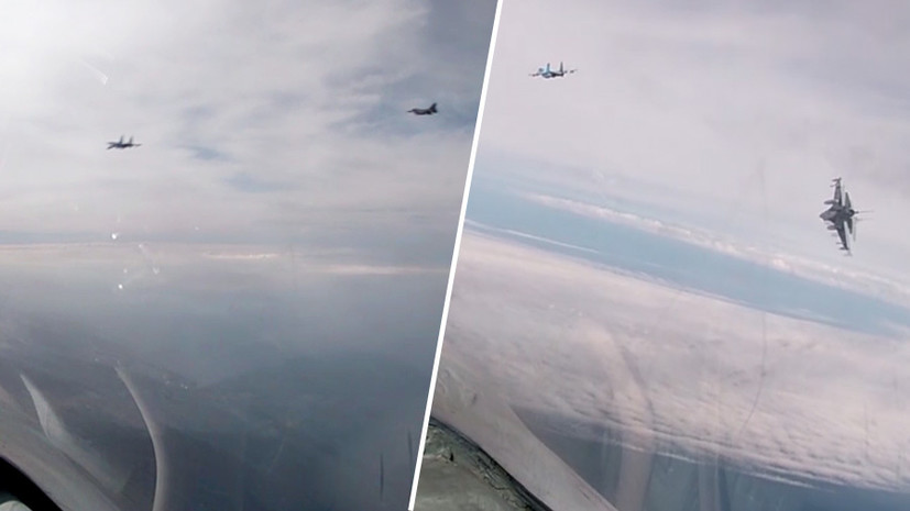 Во время плановых полётов над Балтикой: российские истребители Су-27 сопроводили бельгийский F-16