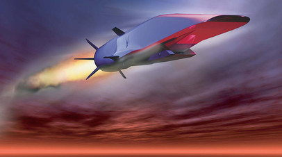 Модель разрабатываемой гиперзвуковой крылатой ракеты X-51A Waverider