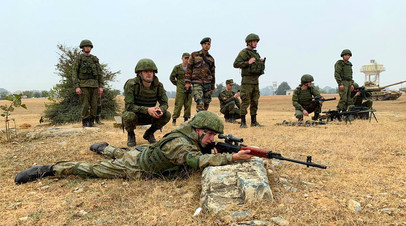 Российские снайперы на полигоне