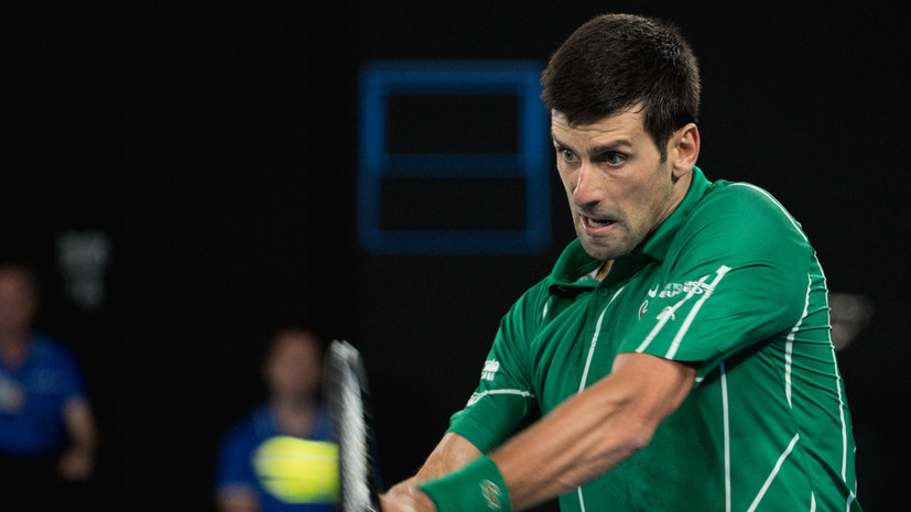 Джокович вышел на корт впервые после самоизоляции