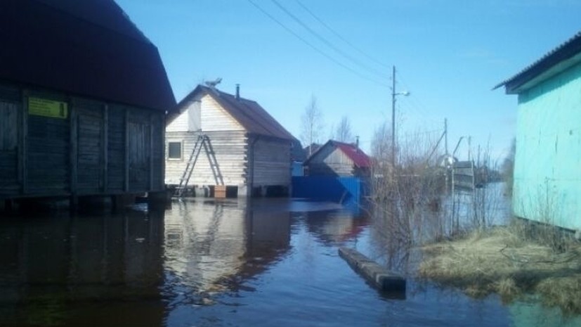 В Вельском районе Архангельской области ввели режим ЧС из-за паводка
