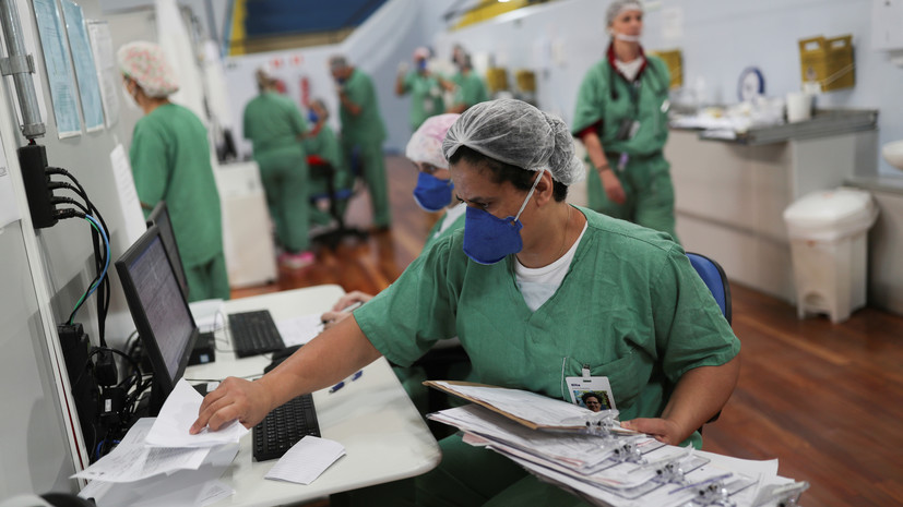 В Бразилии за сутки скончался 751 человек с коронавирусом
