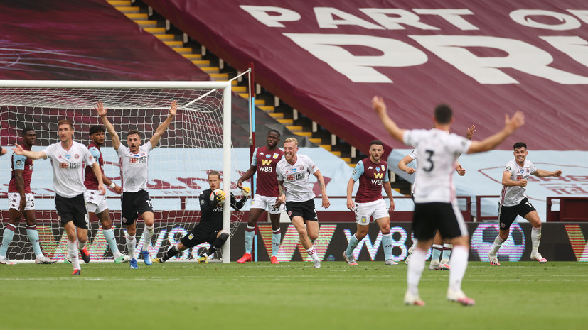 В АПЛ не сработала система фиксации гола, хотя голкипер «Астон Виллы» зашёл с мячом за линию ворот