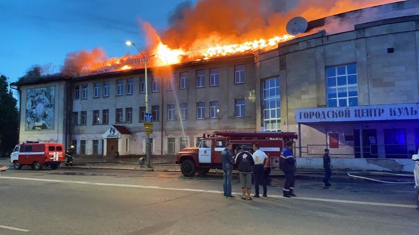 В Гусь-Хрустальном произошёл пожар в доме культуры