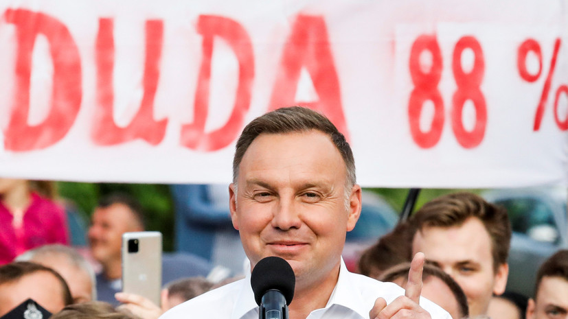 Дуда переизбран президентом Польши на второй срок