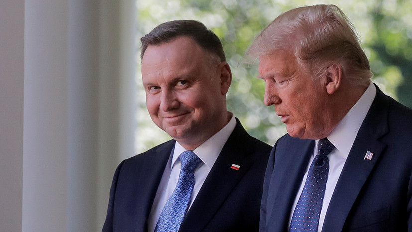 Трамп поздравил Дуду с переизбранием на пост президента Польши