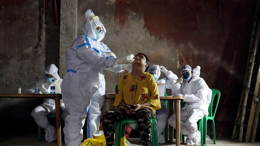 За сутки в Индии выявили более 48 тысяч случаев коронавируса