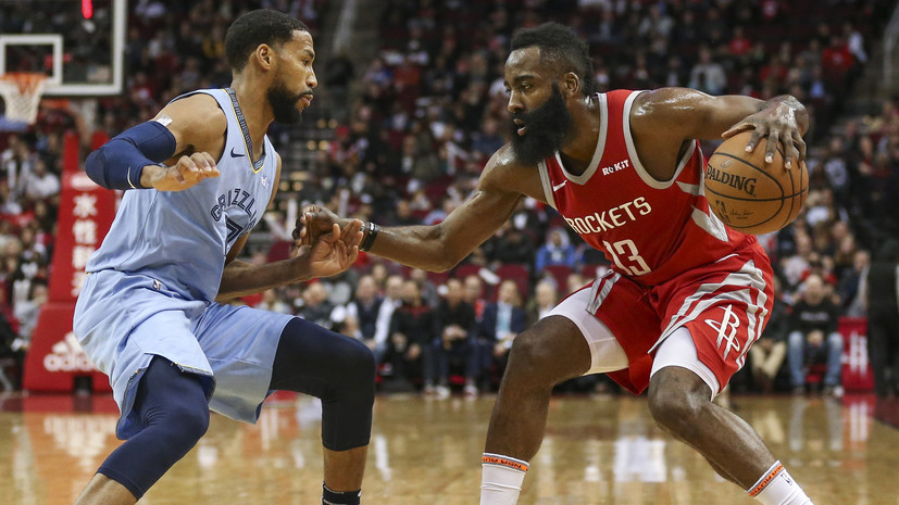 31 очко Хардена помогло «Хьюстону» обыграть «Мемфис» в выставочном матче НБА в Орландо