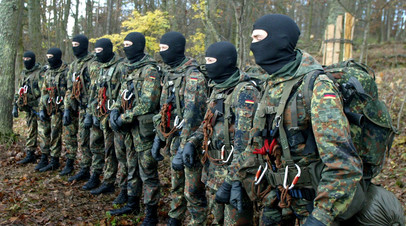 Тренировка бойцов антитеррористического подразделения KSK