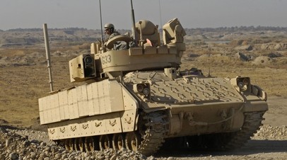 Боевая машина пехоты M3A3 Bradley армии США в Ираке