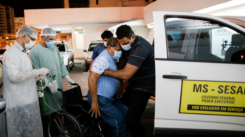 Число случаев заболевания коронавирусом в Бразилии превысило 2,75 млн