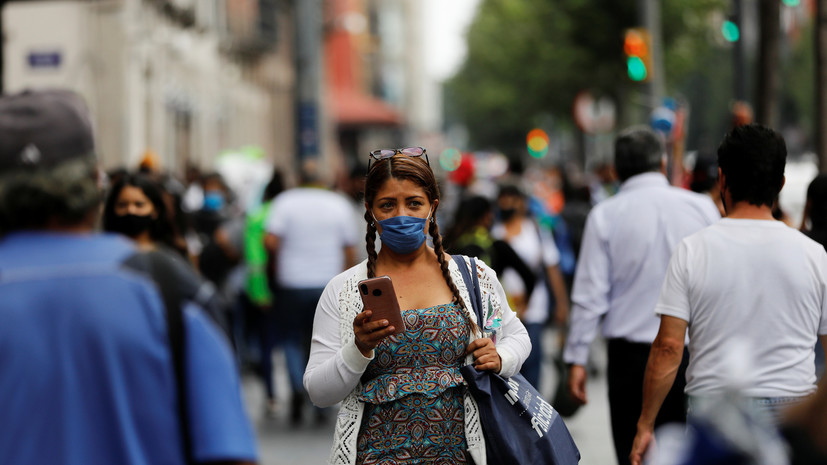 Число случаев заболевания коронавирусом в Мексике превысило 443 тысячи