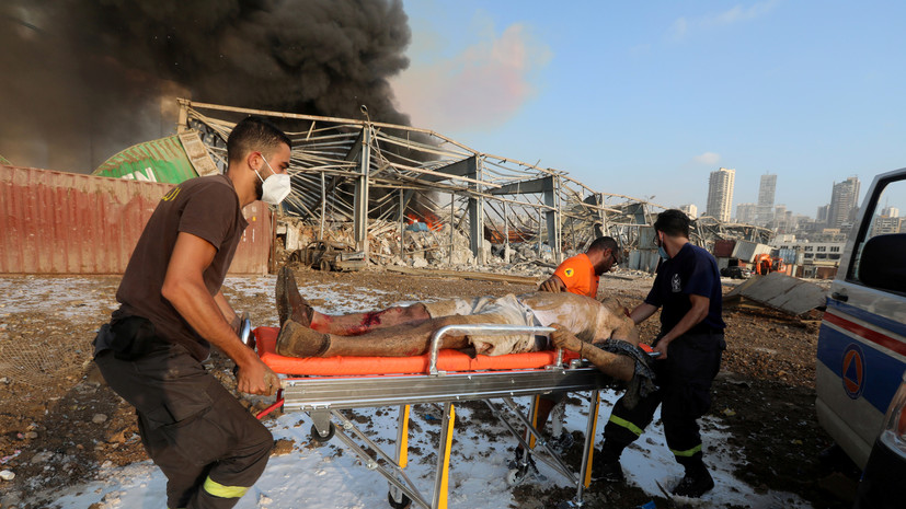 При взрыве в Бейруте пострадали более двух тысяч человек