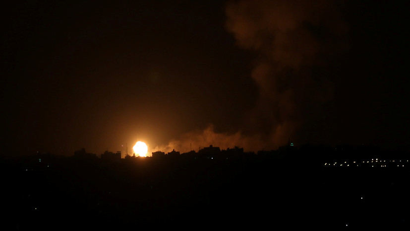 Израиль нанёс удар по объекту ХАМАС в Газе в ответ на обстрел