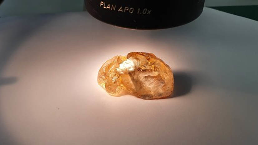 В Якутии добыли самый крупный цветной алмаз в истории России