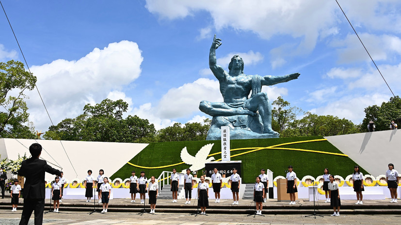 В Нагасаки прошла церемония в память о жертвах атомной бомбардировки