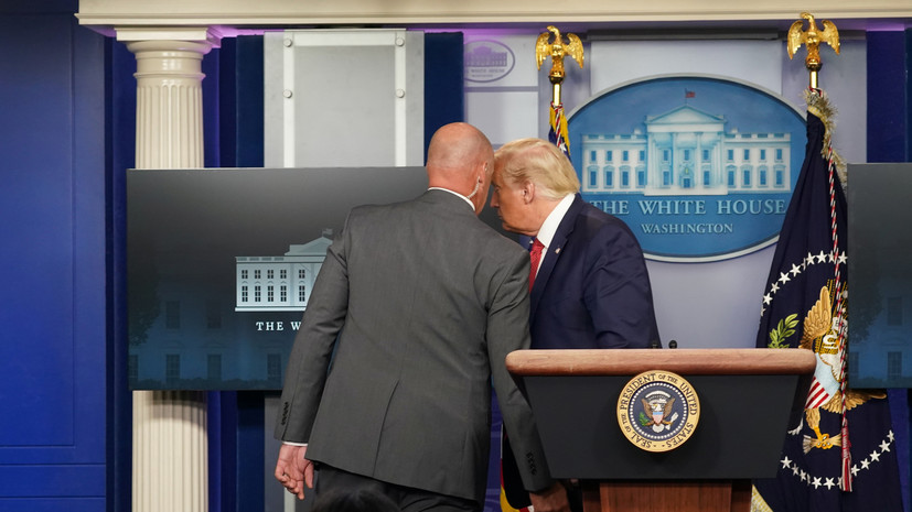 Трамп прервал пресс-конференцию из-за стрельбы у Белого дома