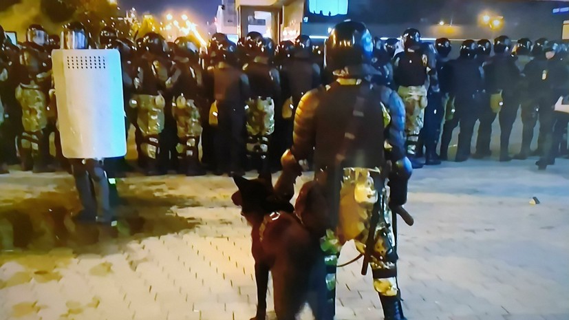 Силовики не задержали протестующих у проспекта Дзержинского в Минске