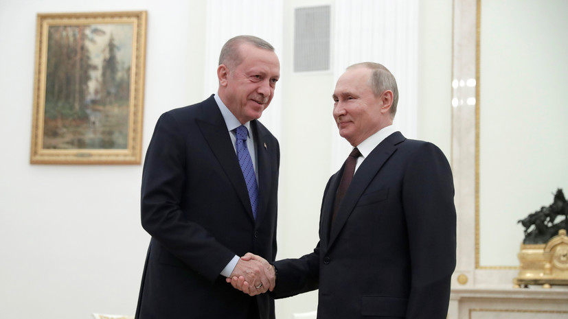 Путин обсудил с Эрдоганом ситуацию в Ливии и Сирии