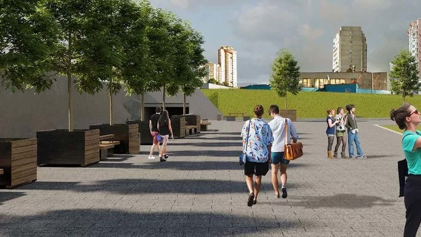 Московские власти рассказали о благоустройстве территории возле метро «Коломенская»