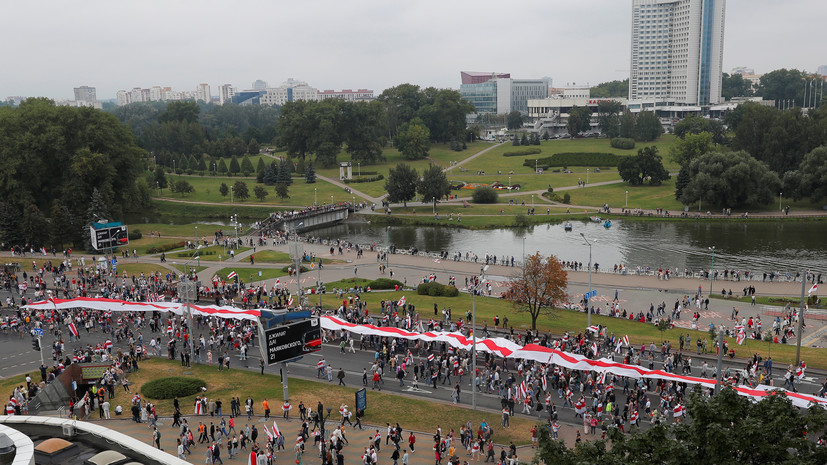 МВД Белоруссии назвало численность воскресных акций протестов в стране