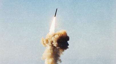 Тестовый пуск ракеты Minuteman III с базы в Калифорнии