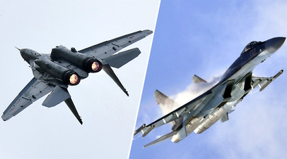 Истребители МиГ-35 и Су-35