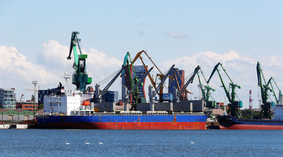 Клайпедский порт в Литве