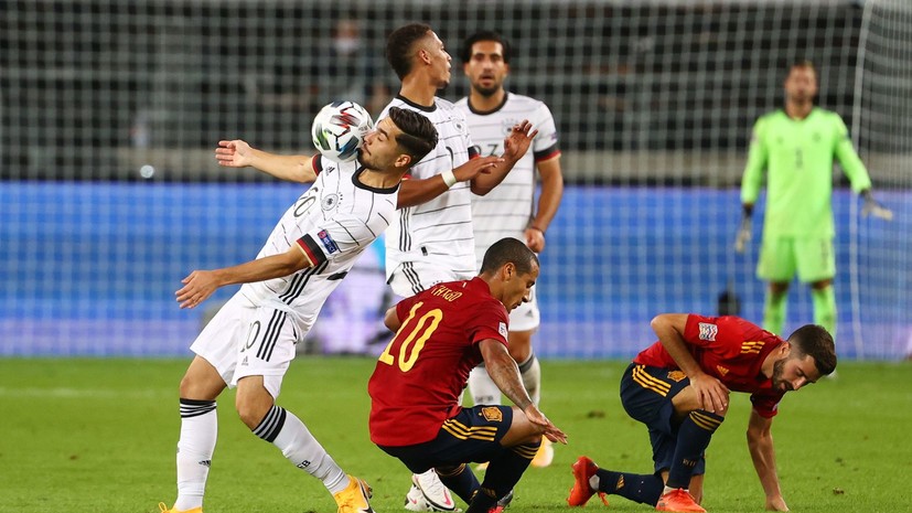 Мяч Гайя на последней минуте помог Испании сыграть вничью с Германией в матче Лиги наций