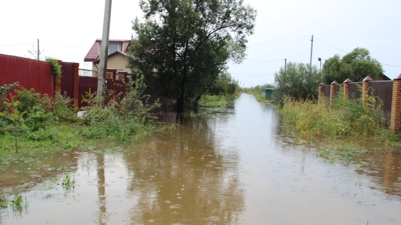 В Хабаровском крае подтоплено более 900 придомовых территорий