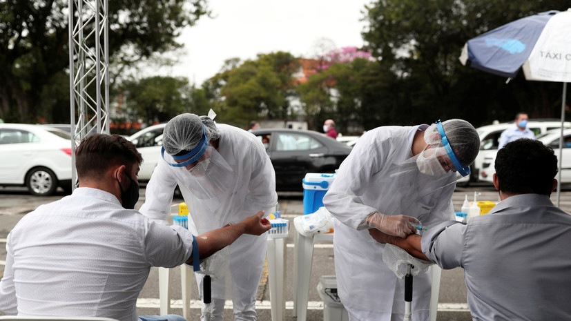 Число случаев коронавируса в Бразилии достигло 4 315 687