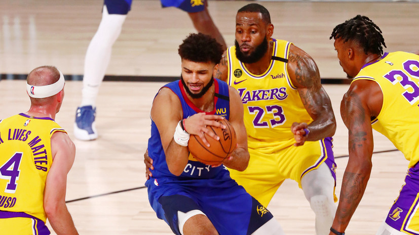Дабл-дабл Джеймса помог «Лейкерс» одолеть «Денвер» в первом матче финала НБА на Западе