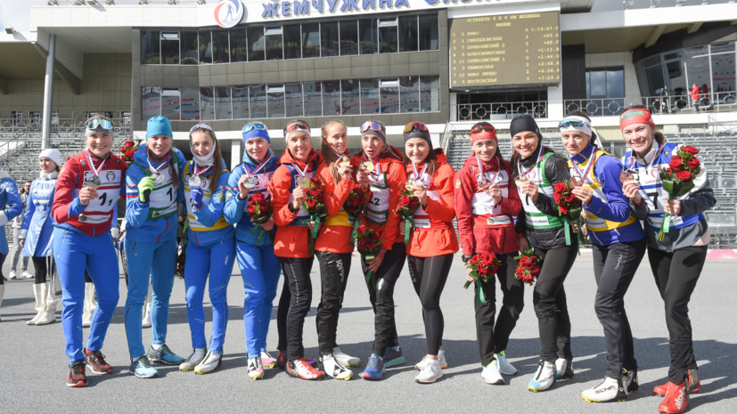 Сборная ХМАО выиграла женскую эстафету на чемпионате России по летнему биатлону