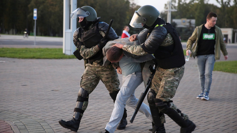 В ГУВД заявили о задержании нескольких десятков протестующих в Минске