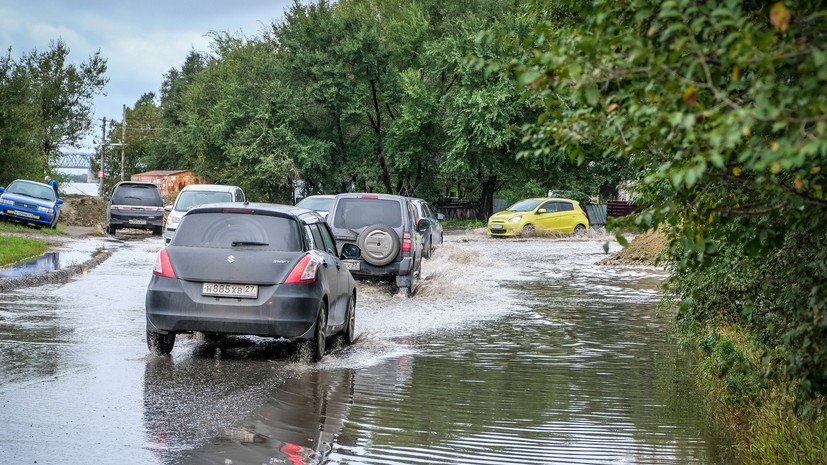 Уровень воды в реке в Комсомольске-на-Амуре превысил отметку опасного явления