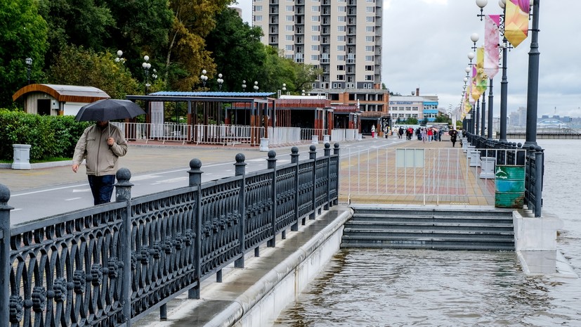 Уровень воды в реке Амур у Комсомольска-на-Амуре составляет 677 см