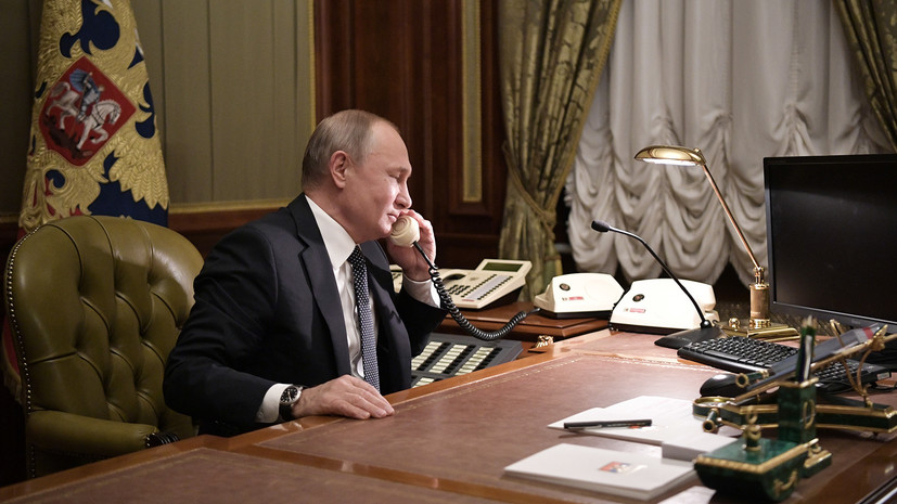 Путин провёл телефонный разговор с Пашиняном