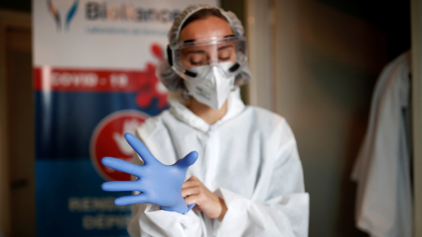 Во Франции за сутки выявлено более 10 тысяч случаев коронавируса