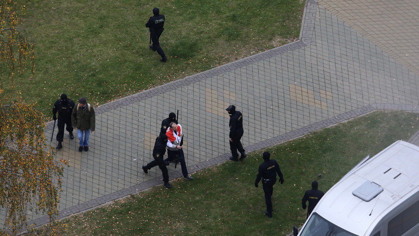 В ГУВД Минска сообщили о задержании нескольких десятков протестующих