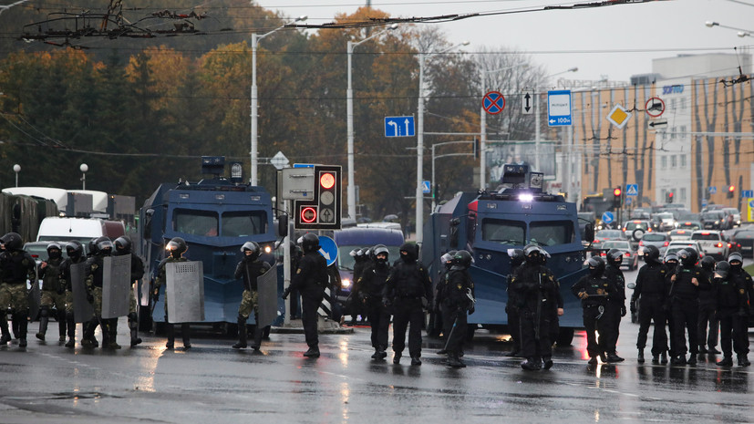 МВД Белоруссии сообщило о 186 задержанных на протестах 12 октября